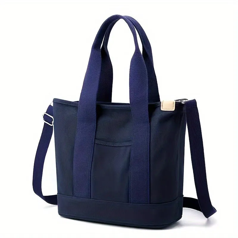 1pc Stylish Mini Canvas Tote Handbag - Durable, Fashionable, and Versatile Crossbody Bag for Women and Men - Perfect for Daily Use, Travel, and Outdoor Activities in 2023