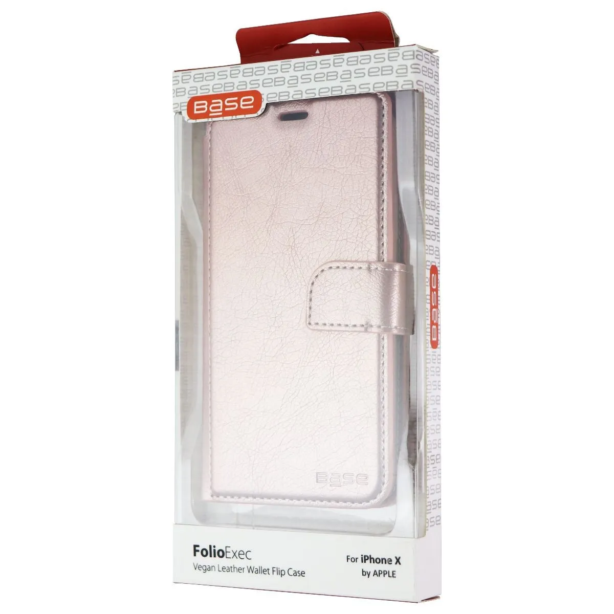 Base FolioExec Wallet Case for Apple iPhone Xs/X - Rose Gold
