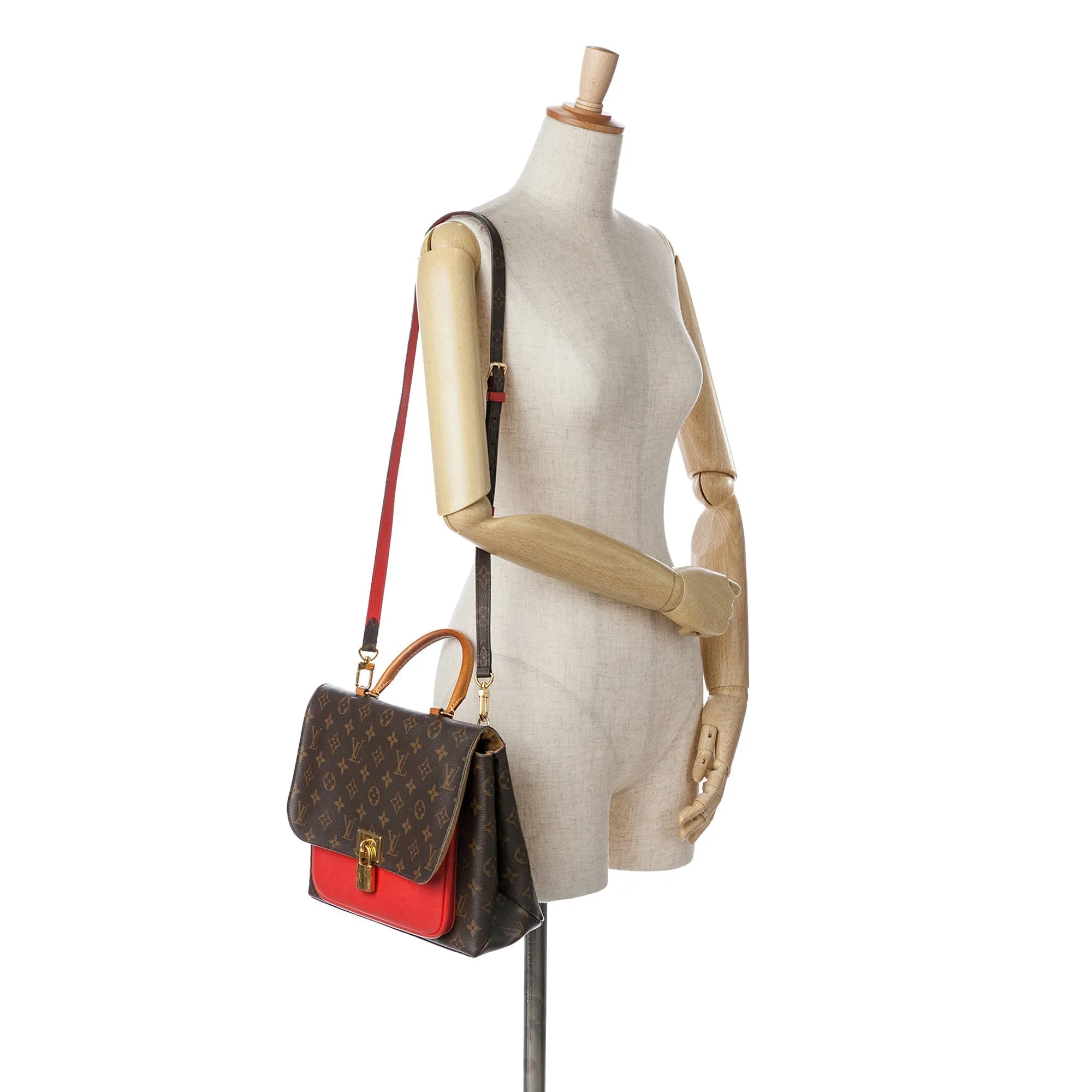 Brown Louis Vuitton Monogram Marignan Satchel