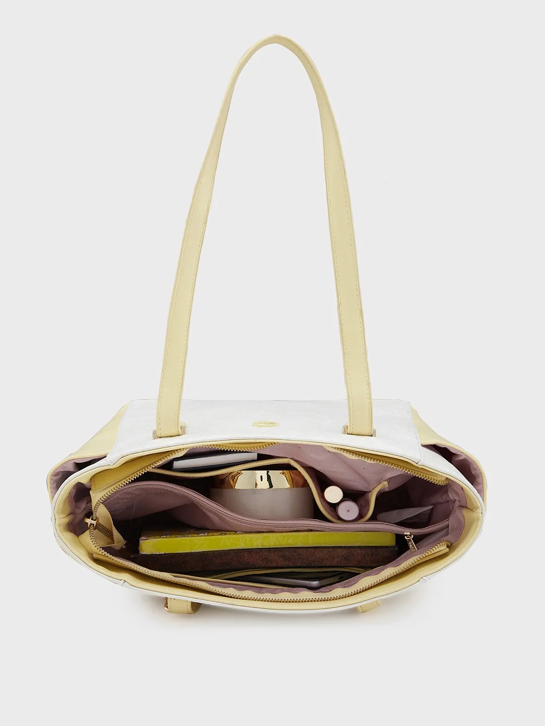 Caprese Aurora Tote Medium Yellow