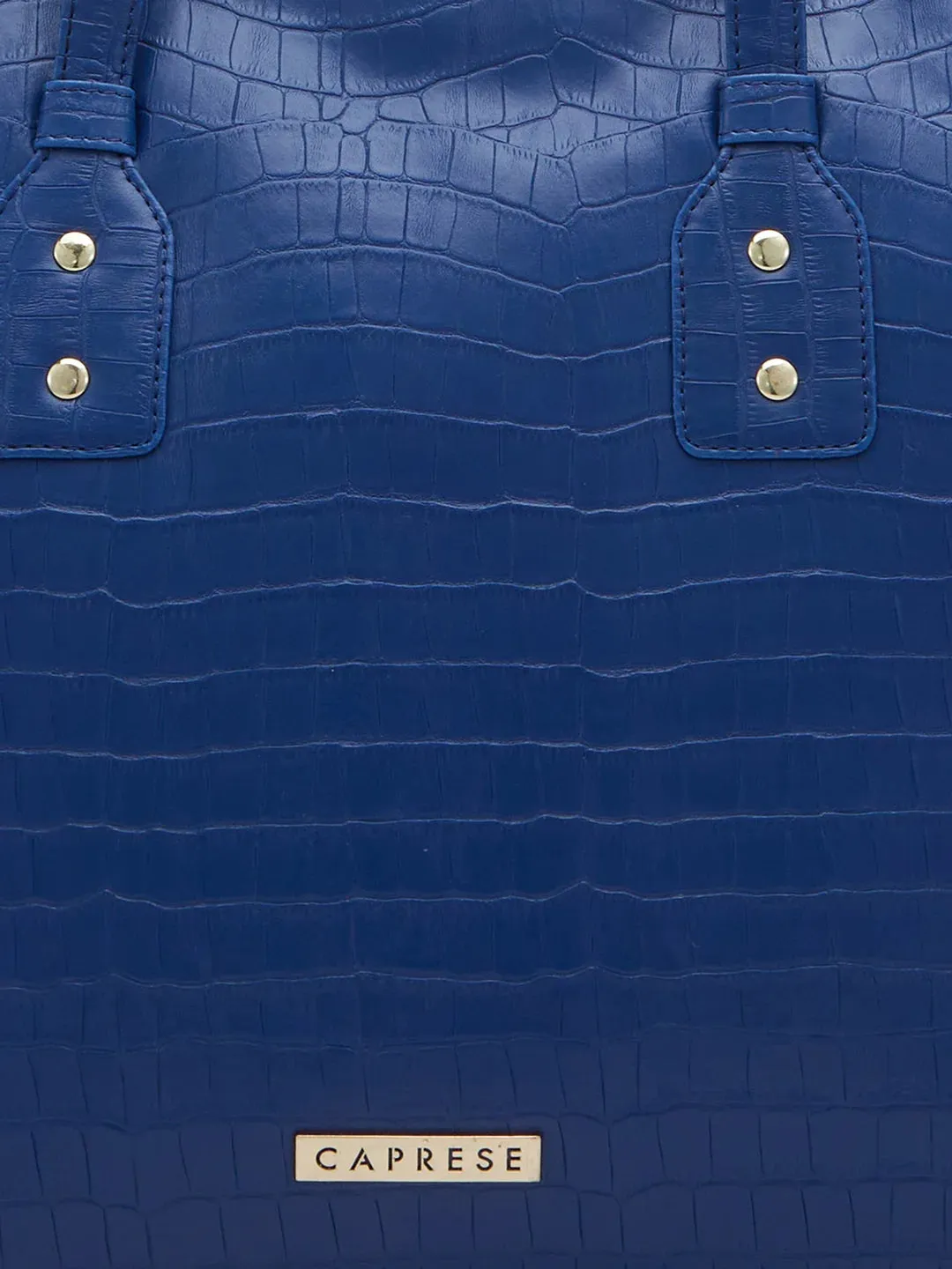 Caprese Westwood Croco Tote Medium Navy