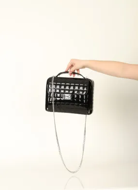 Chanel 2002 Patent Chocolate Bar Briefcase