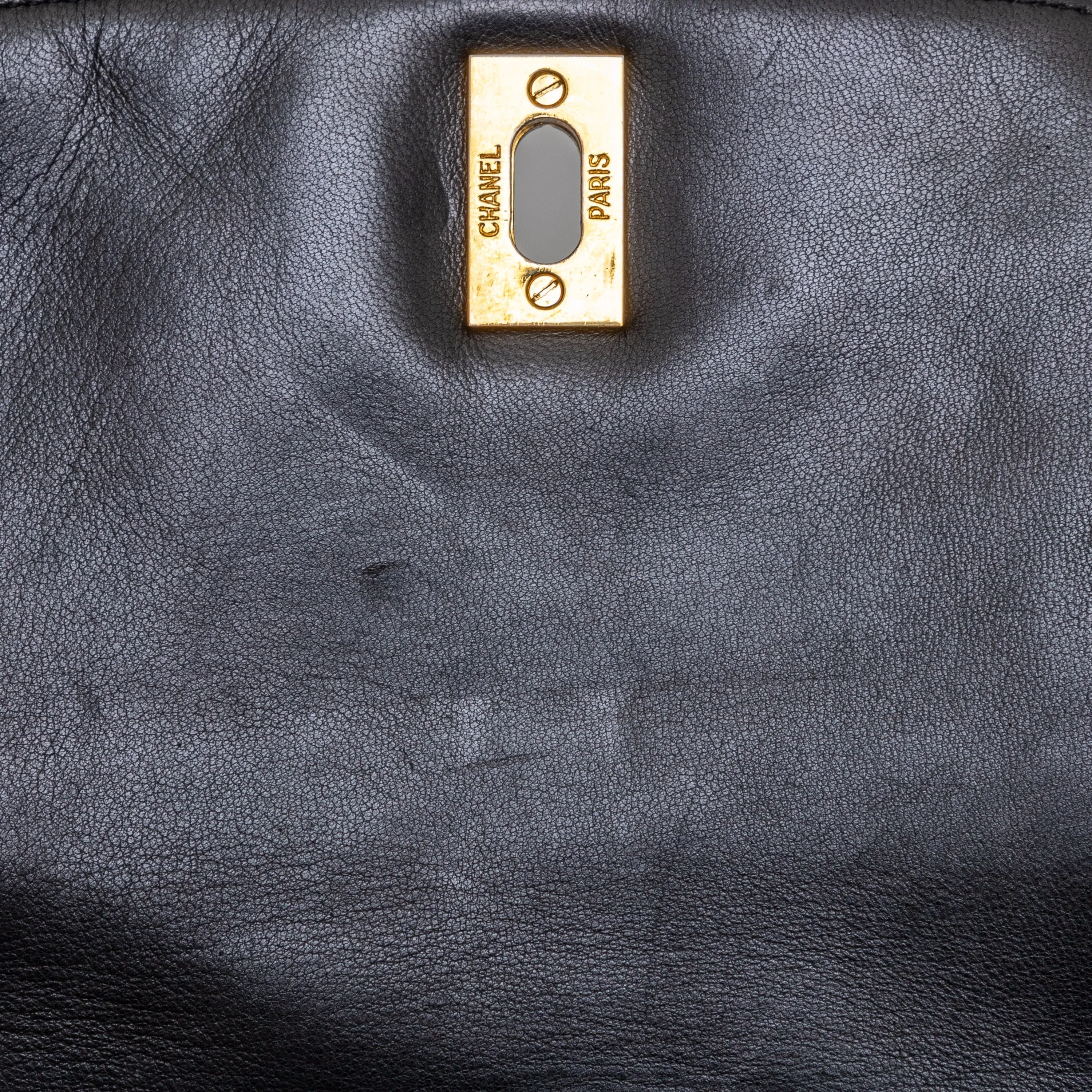 CHANEL Chanel Vintage Quilted Lambskin Drawstring Backpack