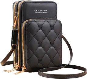 Crossbody for Women, Trendy Small Phone Purse with Secure Card Slots, Lightweight Card wallet