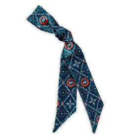 Custom Argyle Floral 2 Logo Hair Scarf