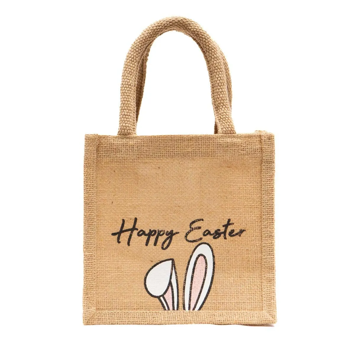 Jute Petite Gift Tote - Happy Easter