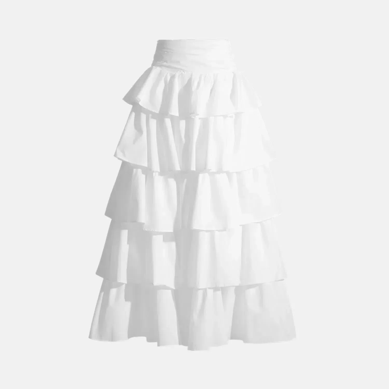 Liberté Luxe Set – White – Flowing high-waisted skirt