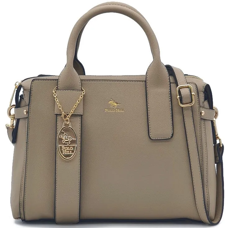 Lopsided Tab Briefcase-Shaped Business Handbag