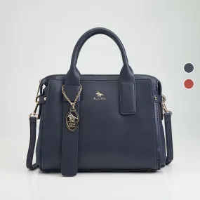 Lopsided Tab Briefcase-Shaped Business Handbag