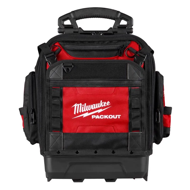 Milwaukee Packout 18 in. W X 20 in. H Ballistic Polyester Backpack 42 pocket Black/Red 1 pc