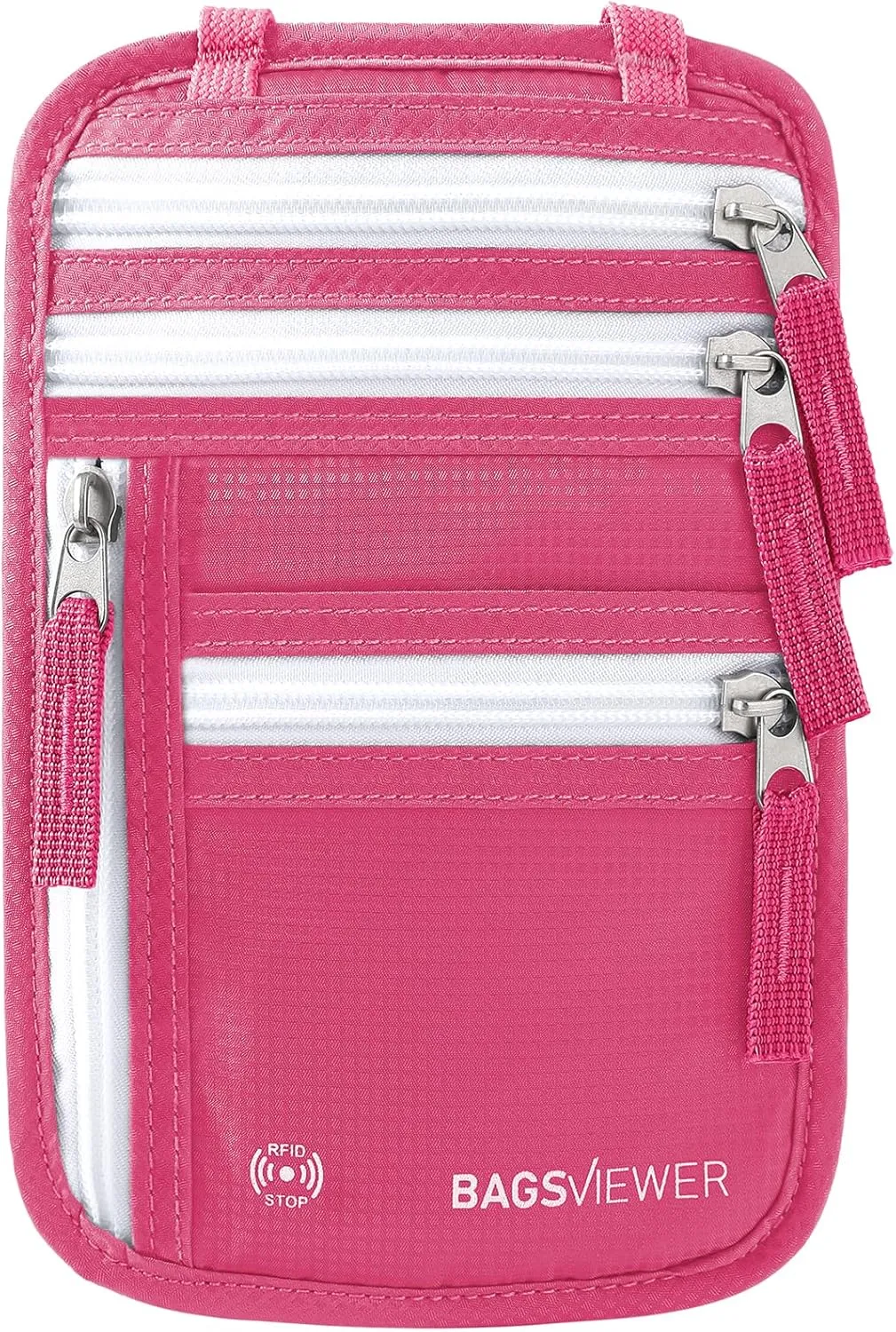 Neck Wallet, RFID Blocking Passport Holder for Travel, Waterproof and Slim Pouch with Adjustable Neck Strap for Men, Women to Secure Cash and Credit Cards, 8" × 8.5"