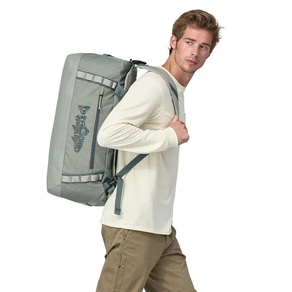 Patagonia Black Hole Duffel 55L Wild Waterline: Sleet Green | Buy Patagonia Black Hole Duffel 55L Wild Waterline: Sleet Green here | Outnorth