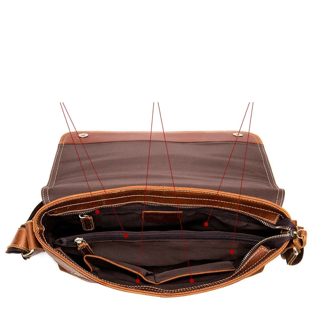 Perfect Partner - Leather Shoulder Briefcase by The Nevermore