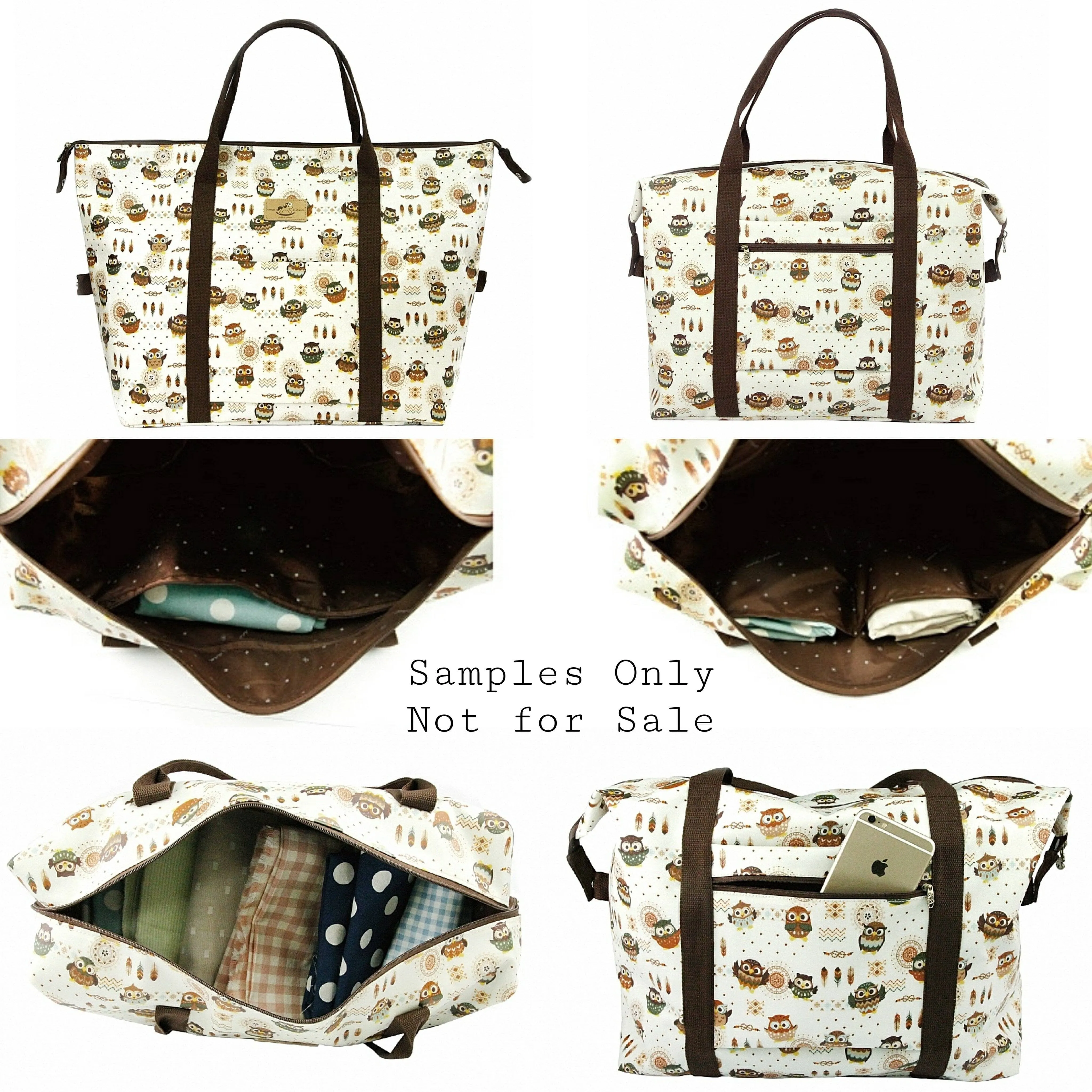 Purple Corgis & Coffee Extra Large Travel Tote