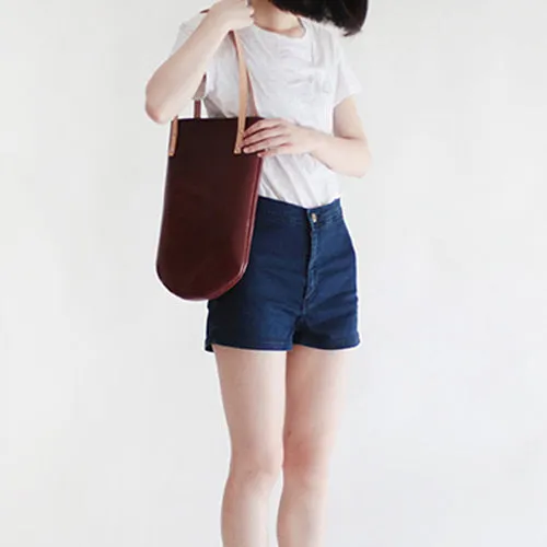 Red Leather Womens Tote Handbags Shoulder Tote Bags Purse for Women