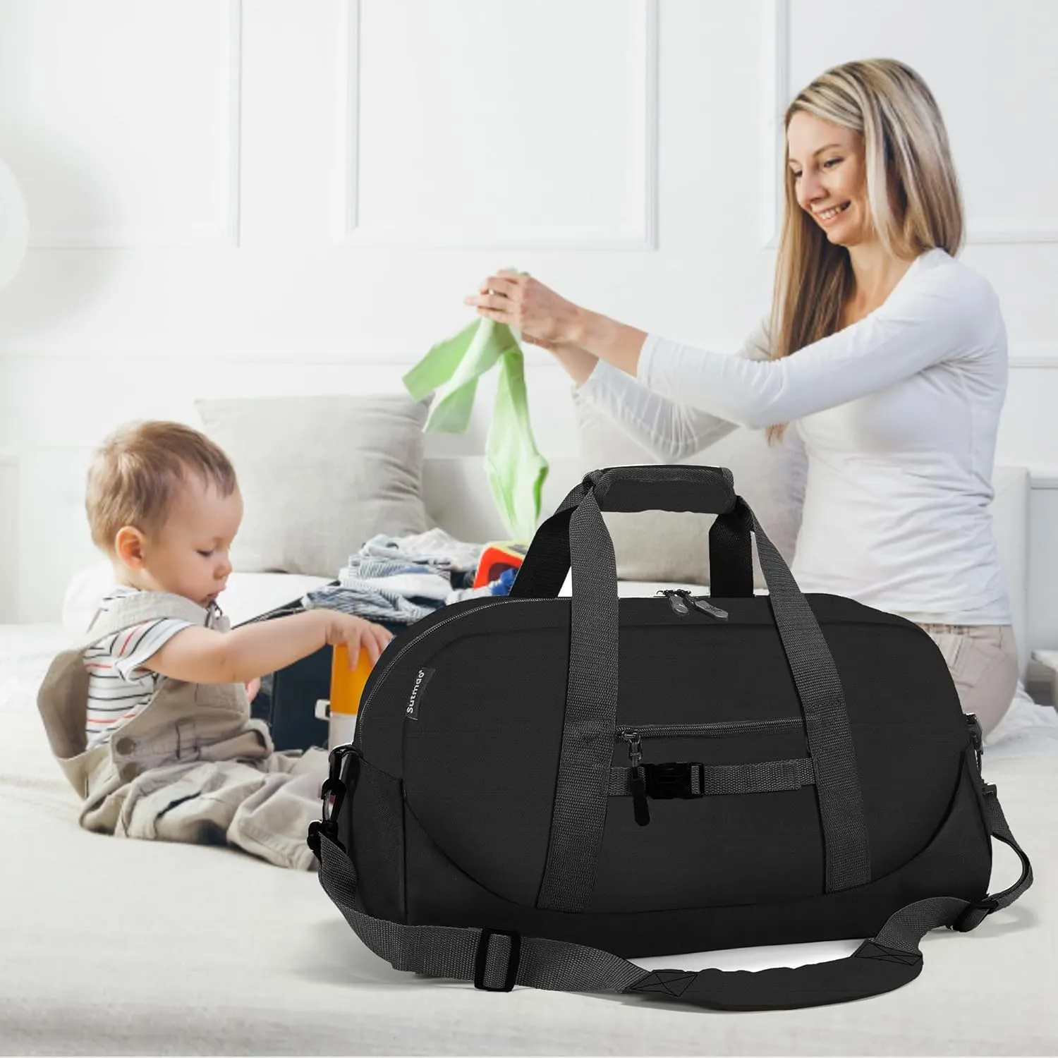 Stumdo Kids Overnighter Duffel Bags for kids, Carry-On Size & Ideal for School Practice or Overnight Travel Weekender Tote for Travel Gym Sport bag for Boys & Girls, 11-hei, Style