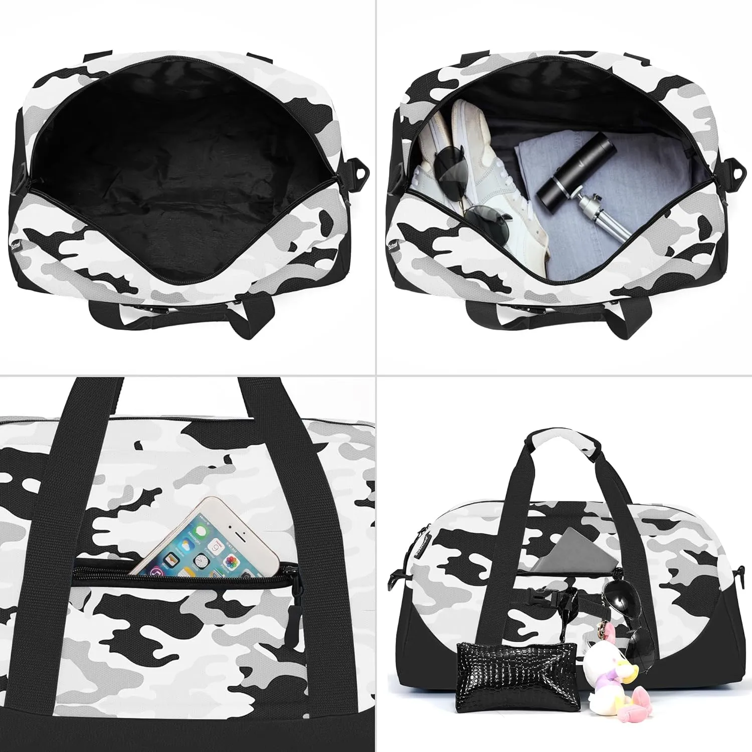 Stumdo Kids Overnighter Duffel Bags for kids, Carry-On Size & Ideal for School Practice or Overnight Travel Weekender Tote for Travel Gym Sport bag for Boys & Girls, 71fen, Style