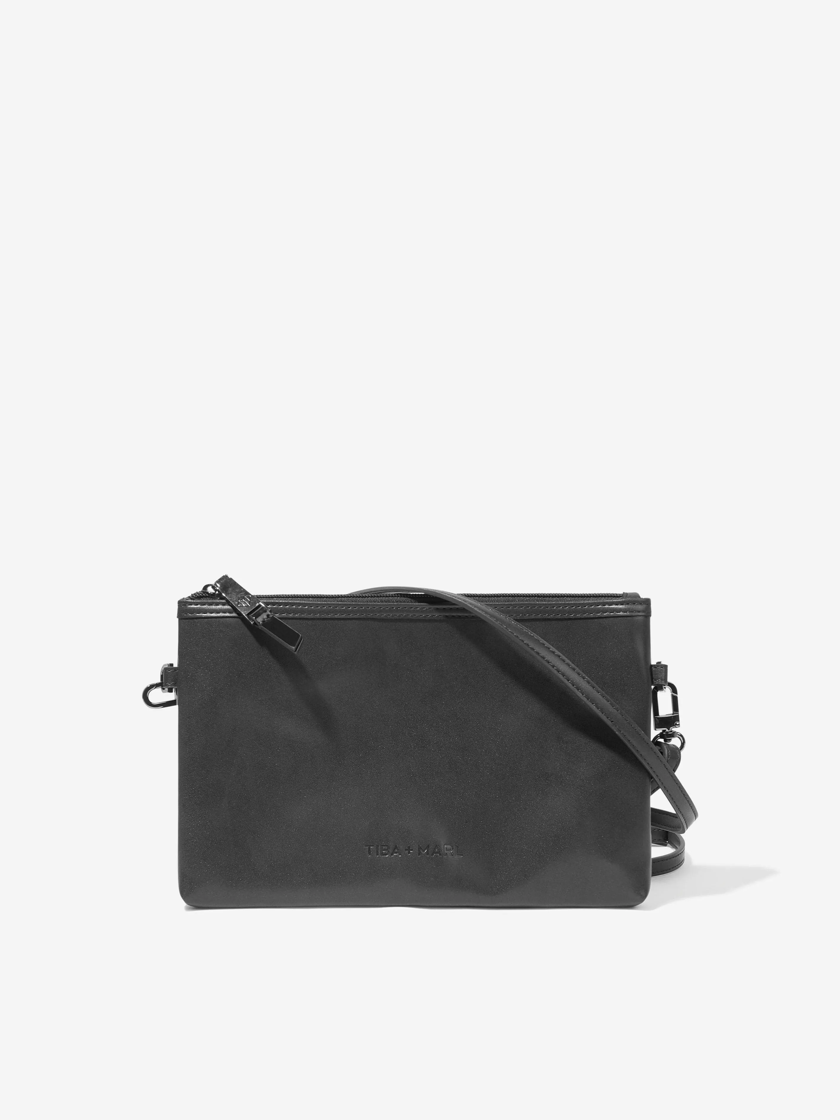Tiba   Marl Baby Elwood Changing Backpack in Black (42cm)