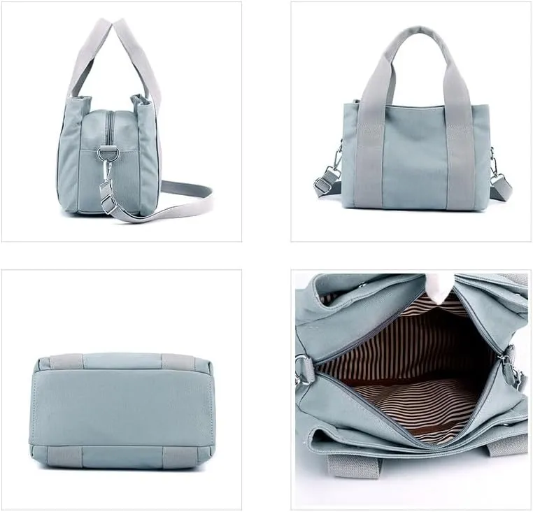 Top Handle Bag Crossbody Bags For Women Trendy Fashion Shoulder Bag Purse For Ladies Vintage Commuter Tote Handbags Blue